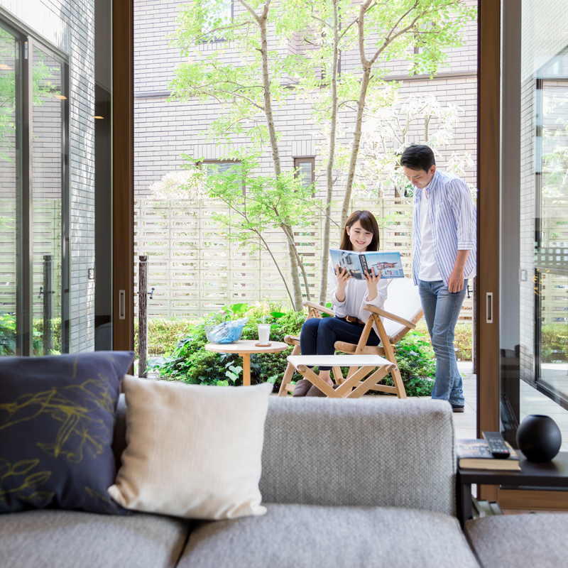 アウトドアリビングの画像